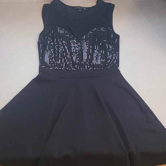 Black Sequin Living Doll Los Angeles Dress - Picture 9 of 10